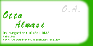 otto almasi business card